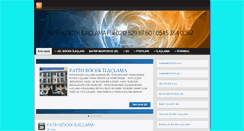 Desktop Screenshot of fatihbocekilaclama.com