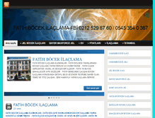 Tablet Screenshot of fatihbocekilaclama.com